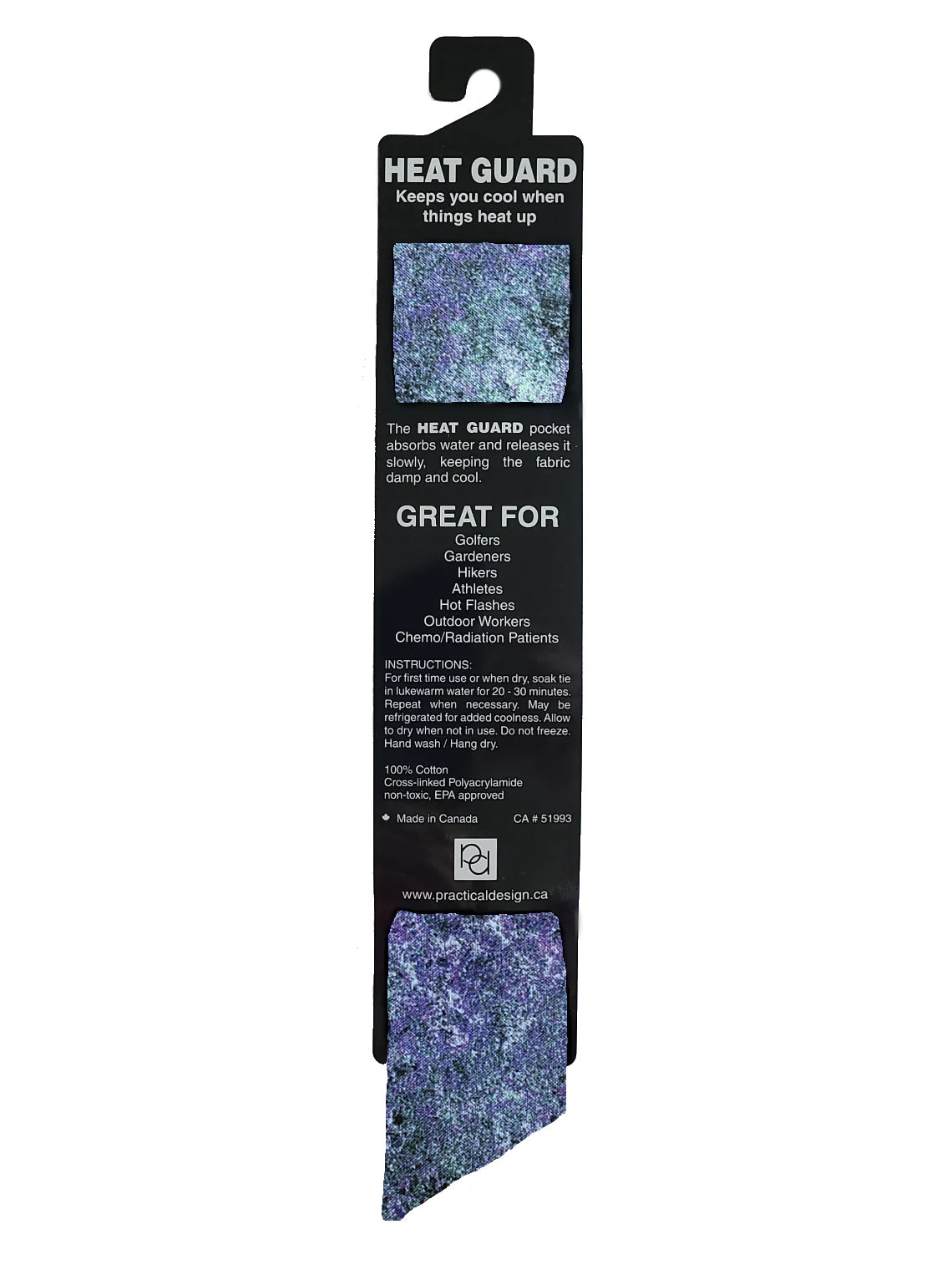Heat Guard™ Koelsjaaltje Purple Stone – Directe verkoeling en rust bij opvliegers!