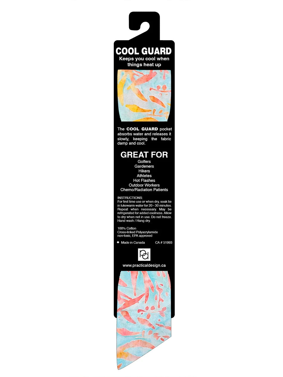 Heat Guard™ Koelsjaaltje Sorbet Batik – Directe verkoeling en rust bij opvliegers!