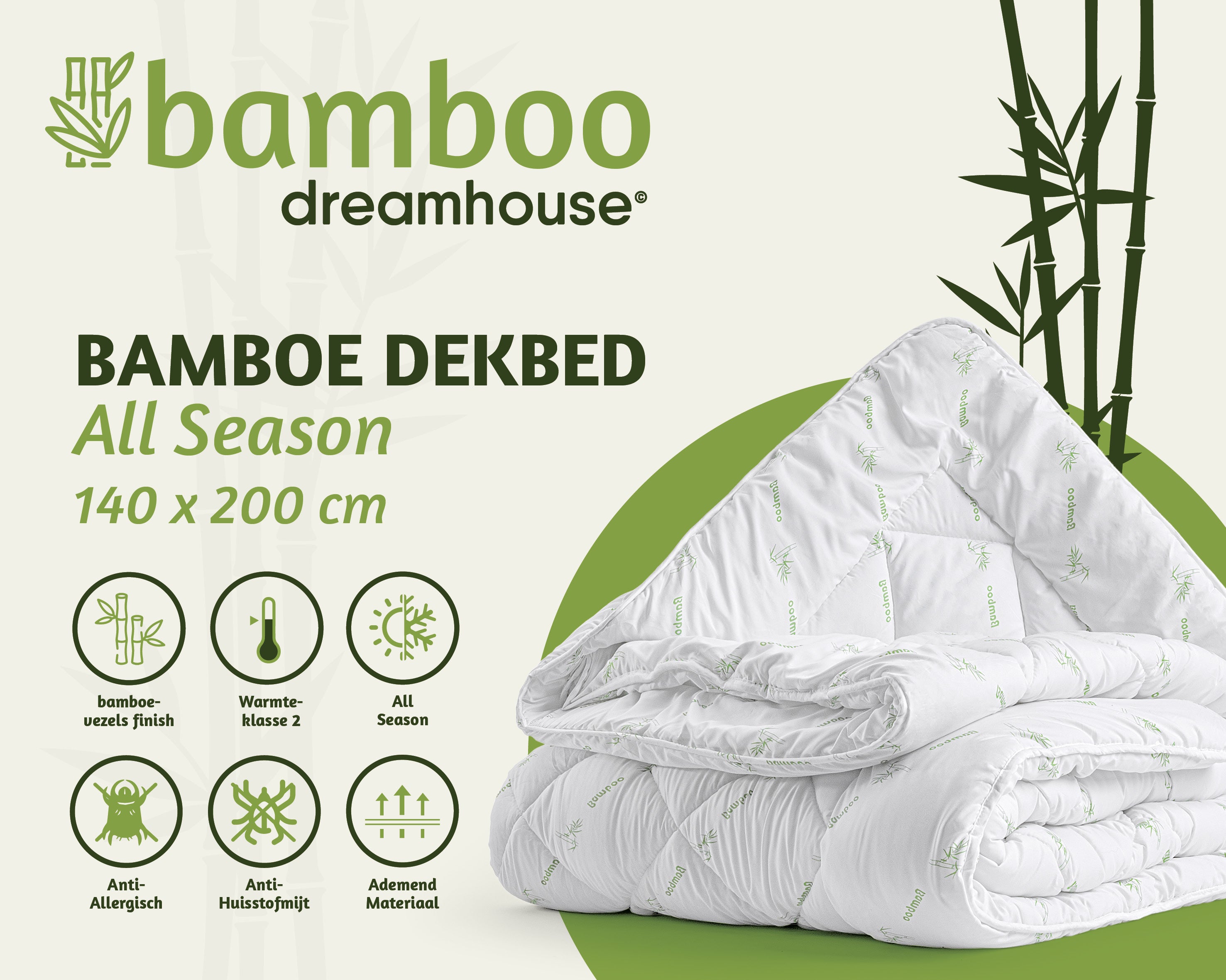 Bali Bamboe Dekbed - ademend dekbed voor iedere nacht!