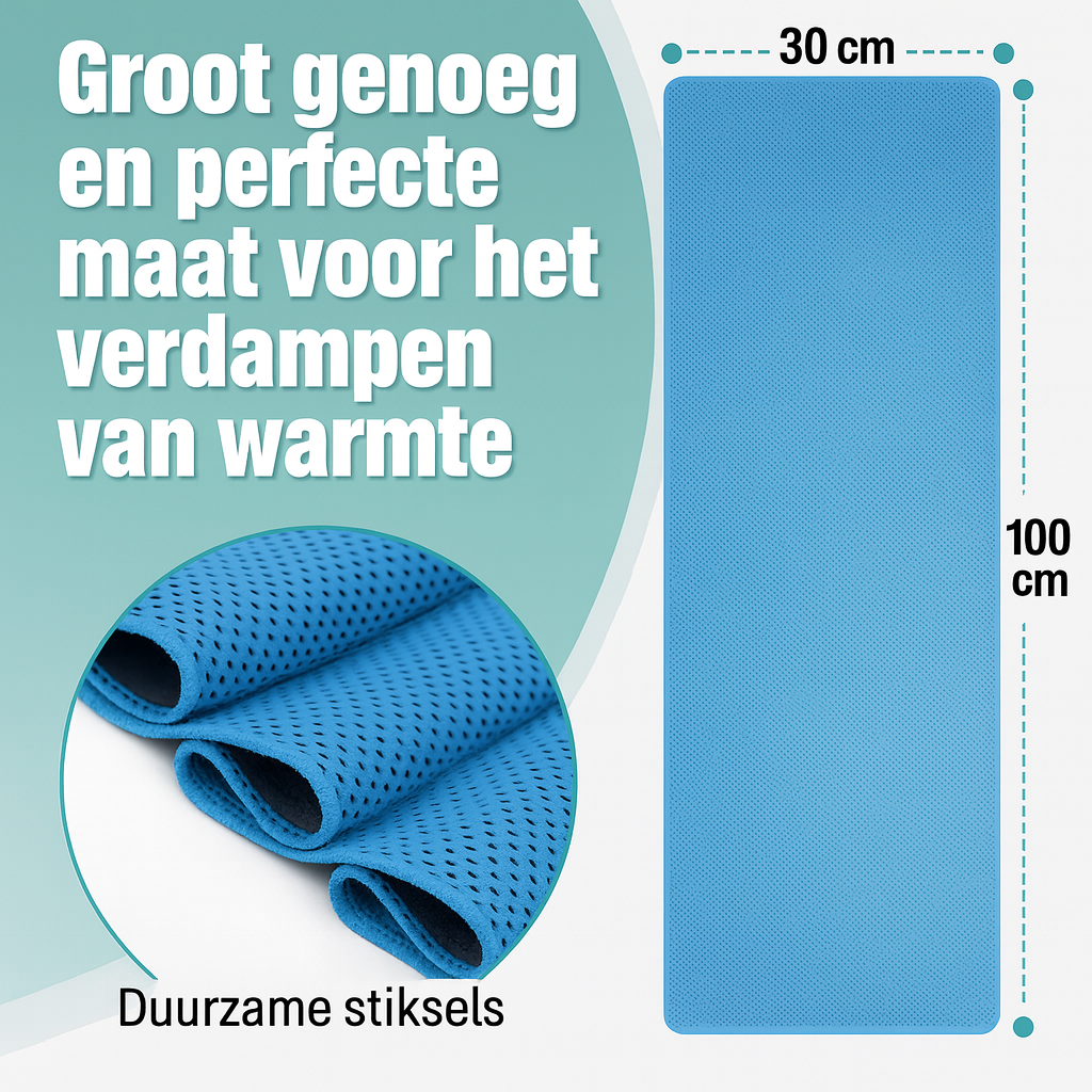 Cooling Towel - Koelhanddoek die directe koeling geeft, waar je ook bent!