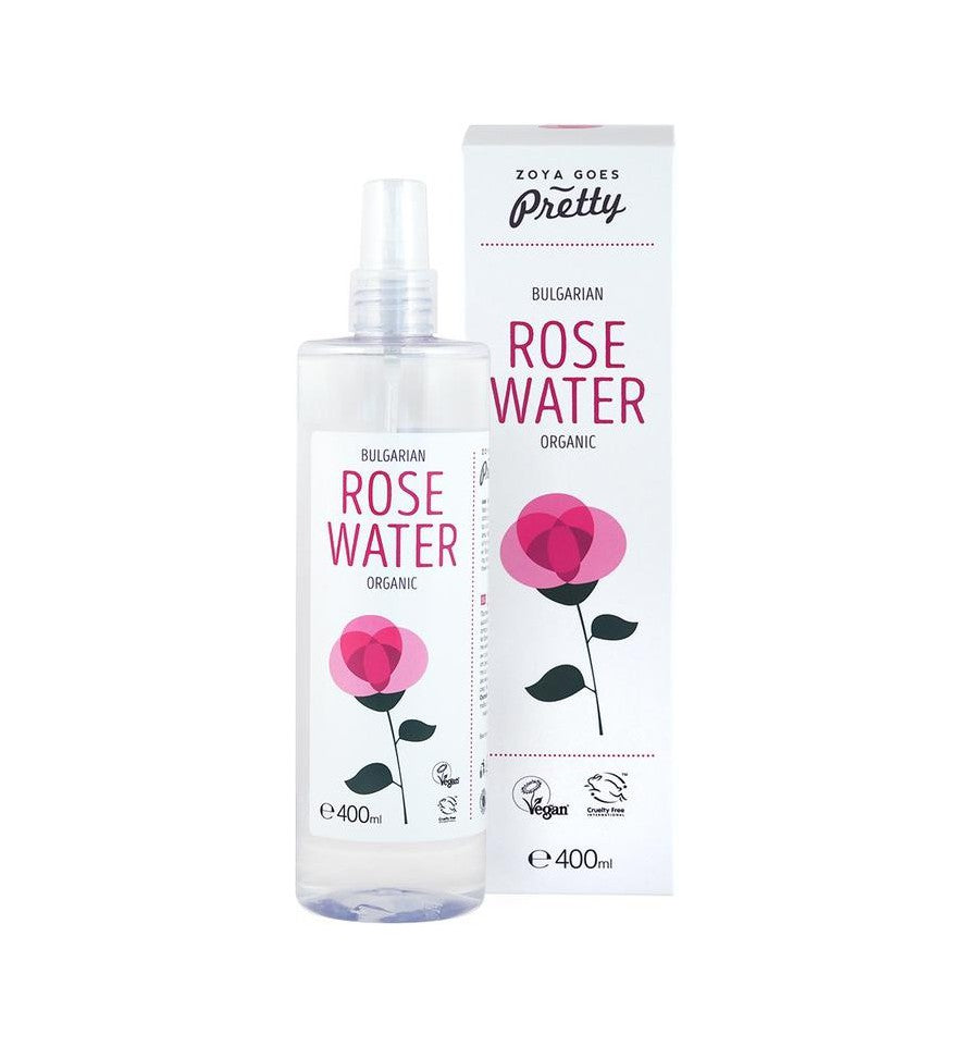 Zoya Goes Pretty Organic Rozenwater 400 ml - verkoelt de huid!